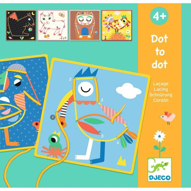 Jeu d'apprentissage Dot-to-dot-Laçage