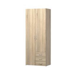 Armoire à deux portes et trois tiroirs