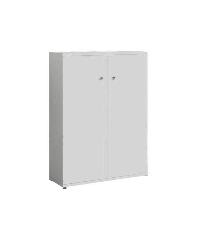 Armoire polyvalente à 2 portes Drebi Blanc 56x30h76 cm