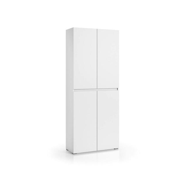 Grande armoire polyvalente Dbalestr Blanc 80x37h195 cm