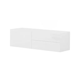 Meuble TV Ddevri Blanc brillant 110x40h35 cm