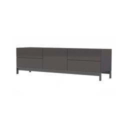 Meuble TV Dlemm Anthracite poli 170x40h35.2 cm