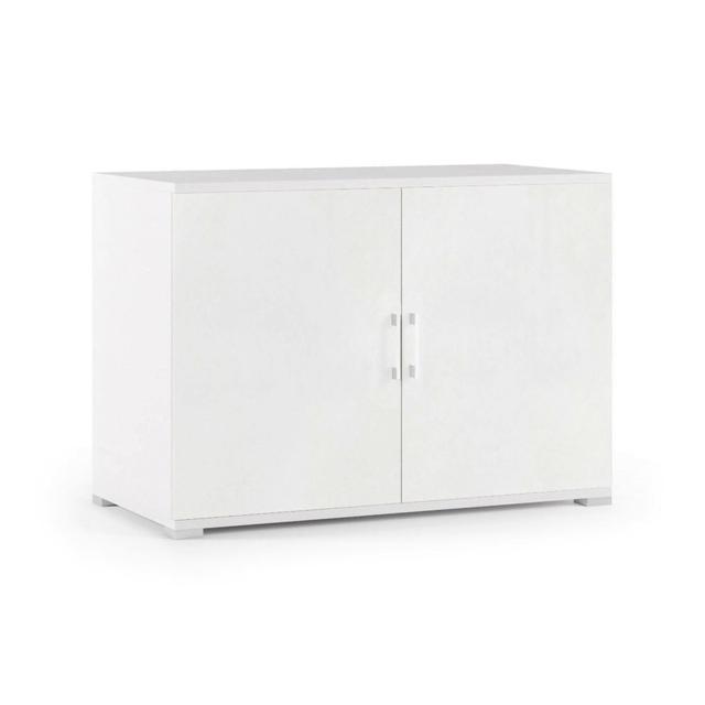 Armoire polyvalente à 2 portes Darc Blanc 90x45h66 cm