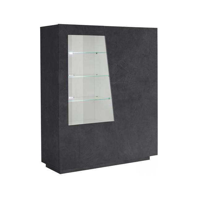 Vitrine Dkruni Ardoise 120x43h146 cm