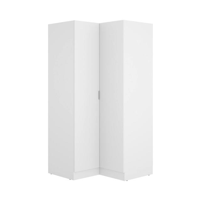 Garde-robe 2 portes Dcipo Blanc 90.5x92.5h184 cm