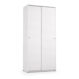 Garde-robe 2 portes Dbuti Blanc 90x45h195 cm