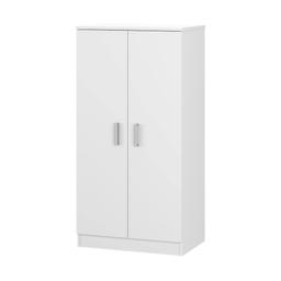 Armoire polyvalente à 2 portes Dbonucc Blanc 55x36h108 cm