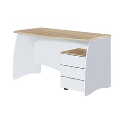 Bureau Davell Blanc, Chêne 136x67h74 cm