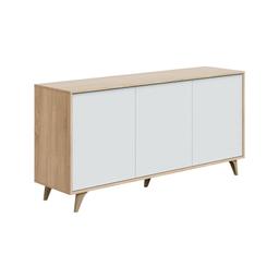 Buffet Dabello Chêne, Blanc 154x41h75 cm