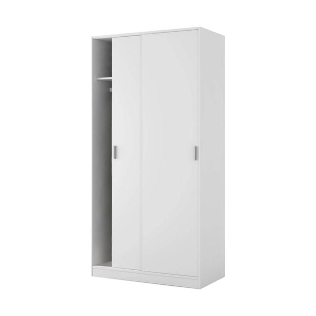 Garde-robe 2 portes Dagnan Blanc 100x50h200 cm