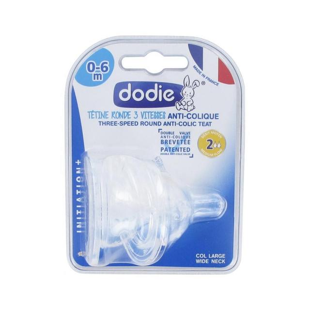 Dodie Tétines Rondes 3 Vitesses Débit 2 0-6 Mois