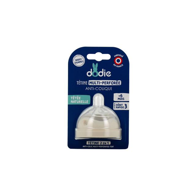 Dodie Tétines Multi Perforées Débit 3 Plus de 6 Mois