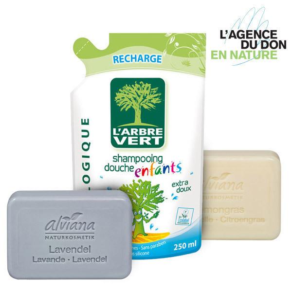 Pack don en nature Shampoing et Savons