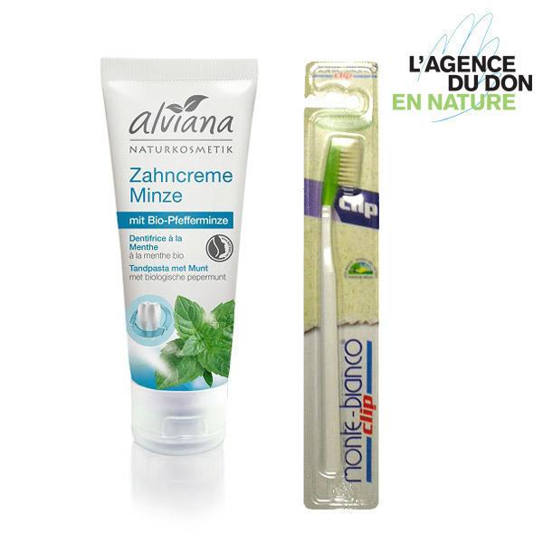 Pack don en nature Brosse à dents et Dentifrice