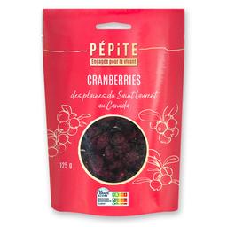 Cranberries des plaines du Saint Laurent au Québec 125g