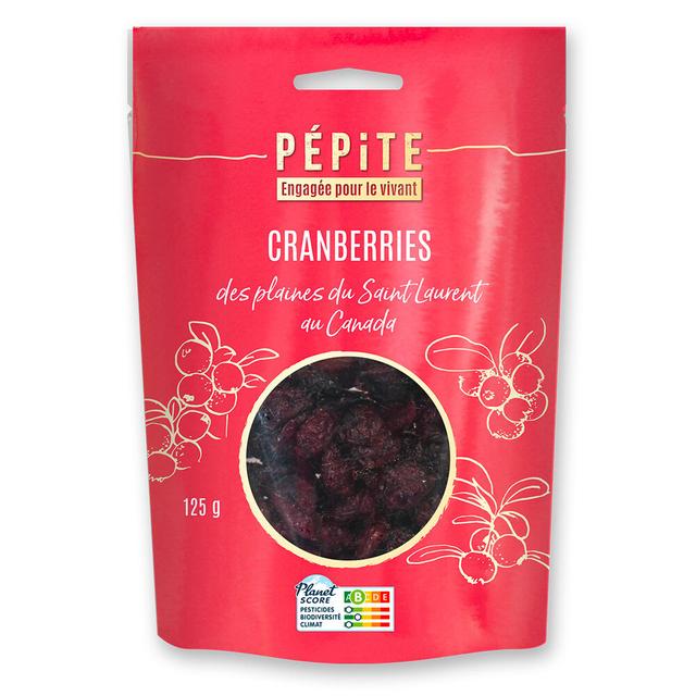 Cranberries des plaines du Saint Laurent au Québec 125g