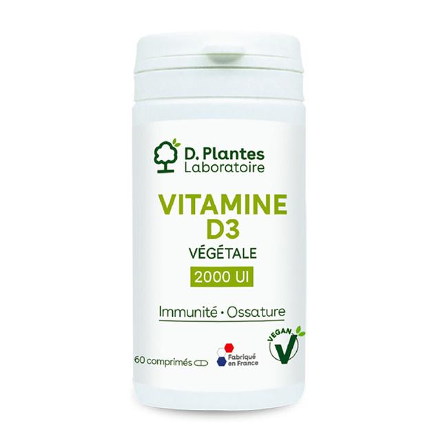 Vitamine D3 végétale 2000 UI 60 comprimés