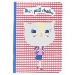 DRAEGER Cahier Mon petit chaton Rouge et bleu