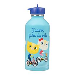 Gourde métal inox Enfant - Vélo Et Chats