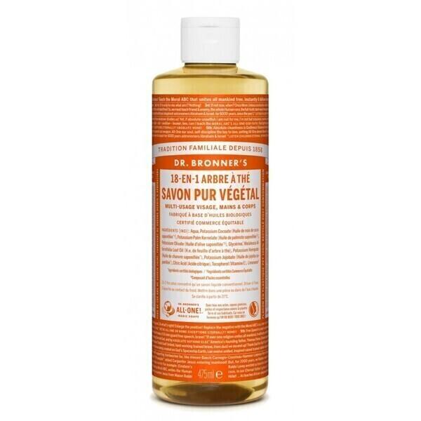 Savon liquide Tea Tree Dr Bronner's 475 ml