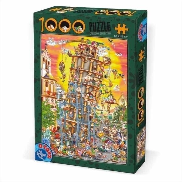 Puzzle 1000 pièces Cartoon Collection - Tour de Pise