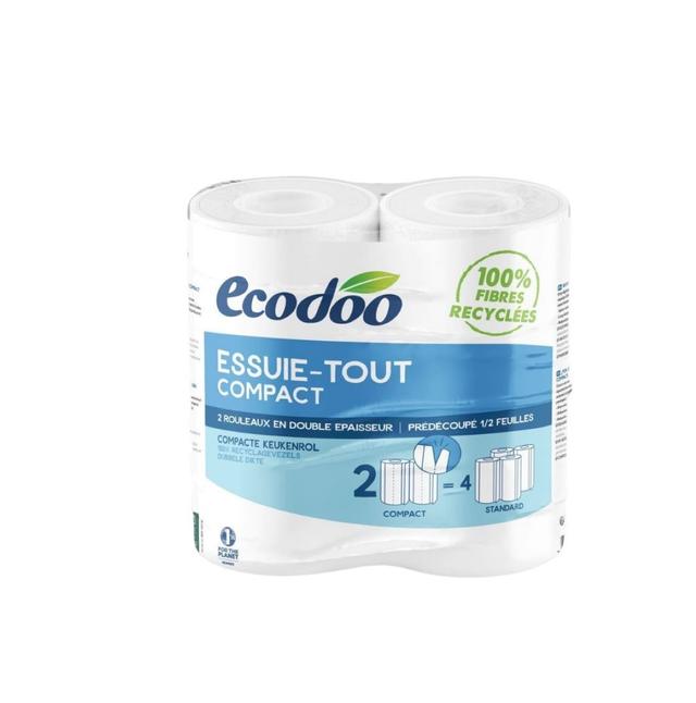 Essuie-tout compact recyclé x2