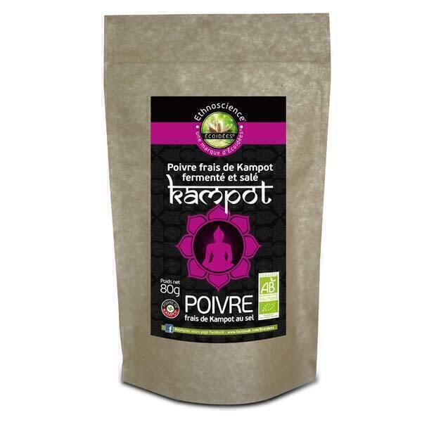 Poivre frais de Kampot fermenté et salé 80g bio