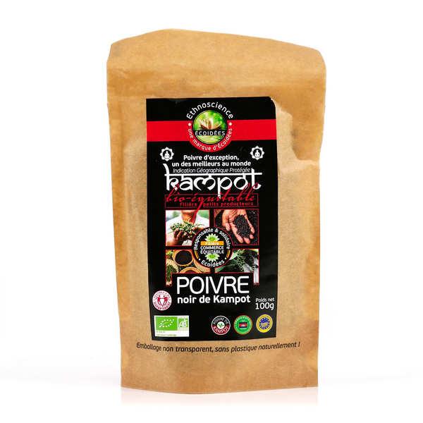 Poivre noir de Kampot bio - Ethnoscience - Sachet 100g