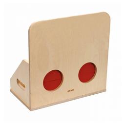 Boîte en bois tactile  - jeu Montessori