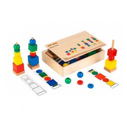 Tour de formes et couleurs - jeu Montessori