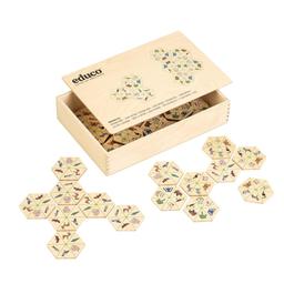 Nature - Jeu hexagone - Nature thème - jeu Montessori