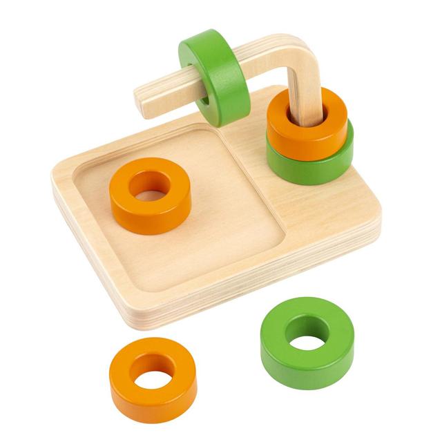 Jeu de formes - Faites glisser l'anneau - jeu Montessori