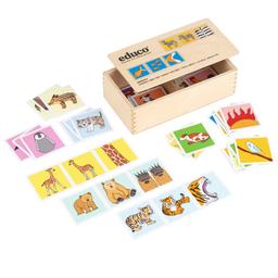 Education Nature - Mémo sur animaux - jeu Montessori