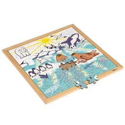 Puzzle en Bois - Nature et climat Puzzle Réchauffement