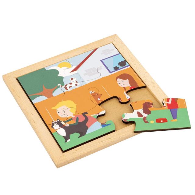 Puzzle en Bois - Puzzle pour tout-petit - dans le jardin - jeu