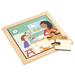 Puzzle en Bois - Puzzle pour tout-petit - dans la cuisine - jeu