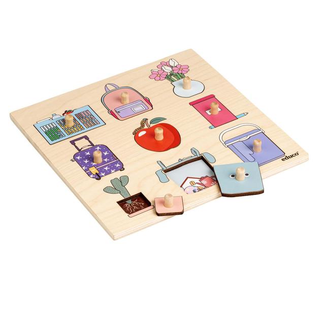 Puzzle en Bois - Puzzle surprise - Contenu - jeu Montessori