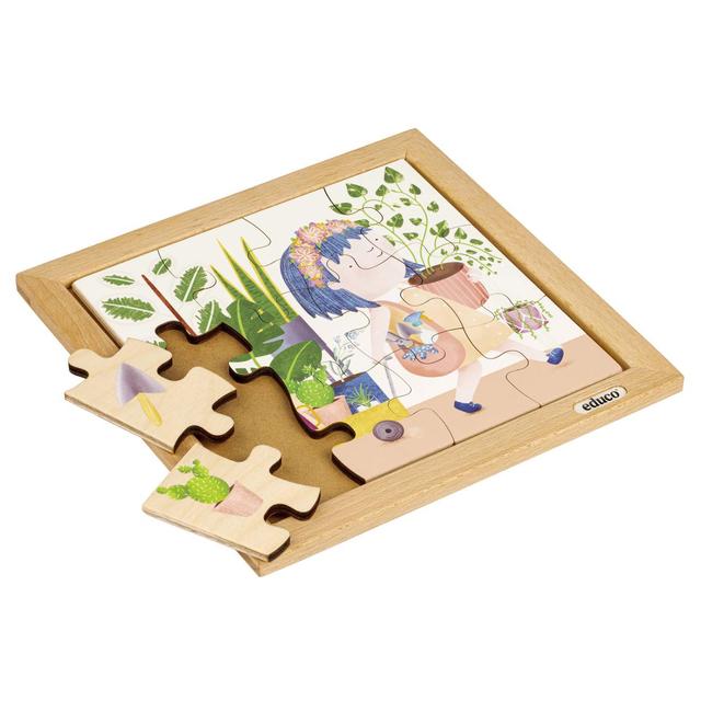 Puzzle en Bois - Mon sac à provisions - Plantes intérieures -