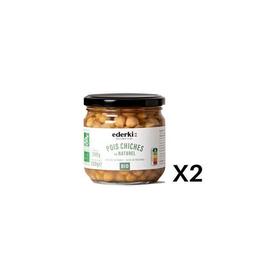 Pois chiches au naturel 290g bio -  lot de 2