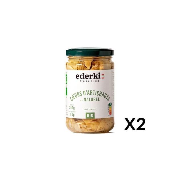 Cœurs d'artichauts au naturel 280g - bio lot de 2