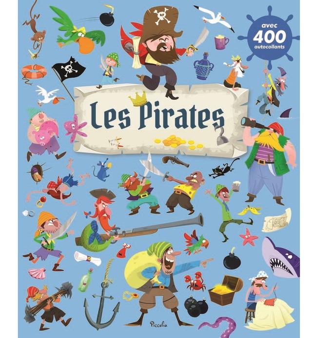 400 autocollants Les pirates