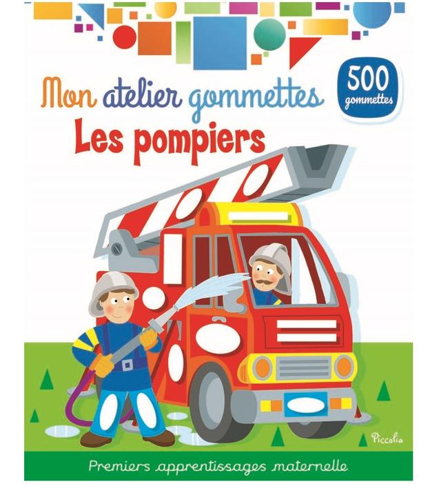 Mon atelier gommettes Les pompiers