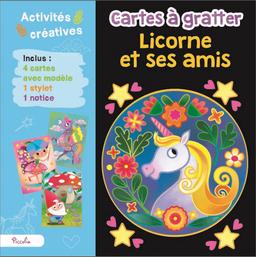 Cartes à gratter Licorne et ses amis