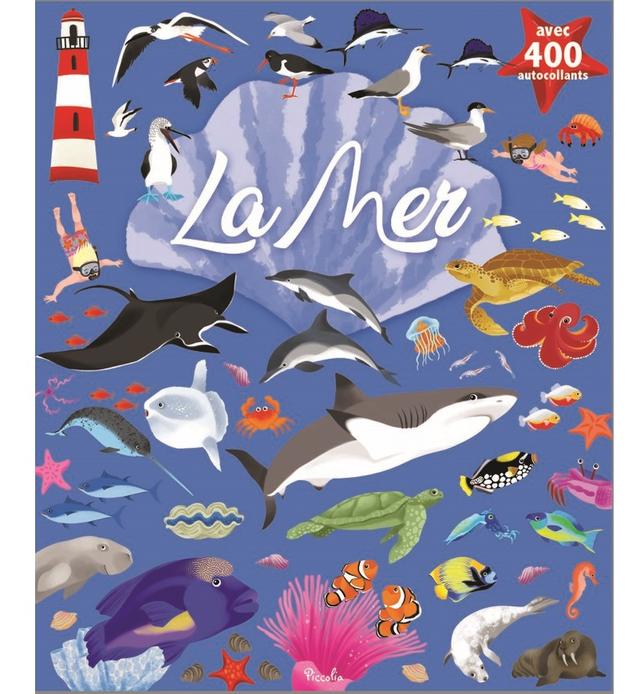 400 autocollants La mer