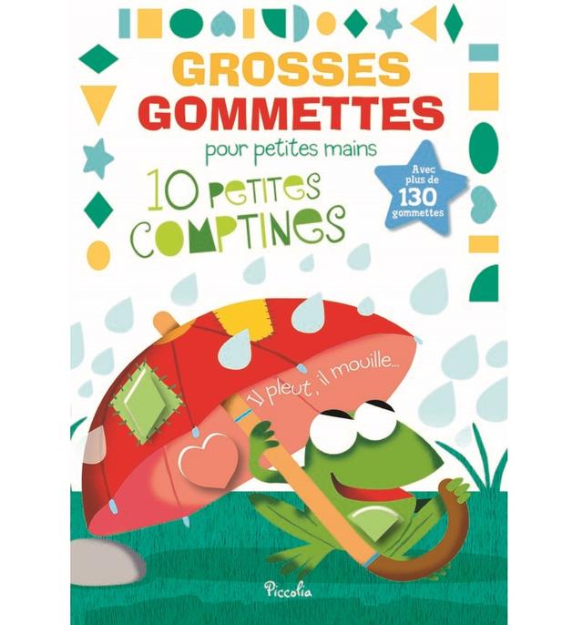 Grosses gommettes Comptines Il pleut il mouille