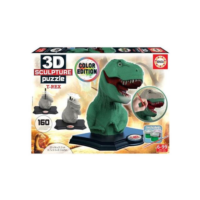 Puzzle Color Sculpture T-Rex - Educa