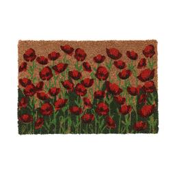 Paillasson coco coquelicots 60 x 40 cm