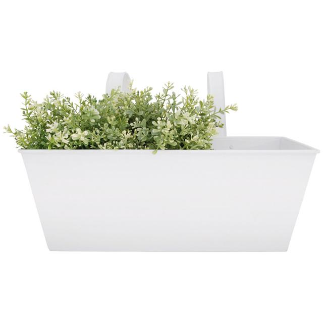 Jardinière blanche en zinc