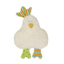 Doudou Hochet Poulette Colorée 21 cm Coton Bio Efie