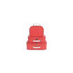 Set de 3 valisettes rouges